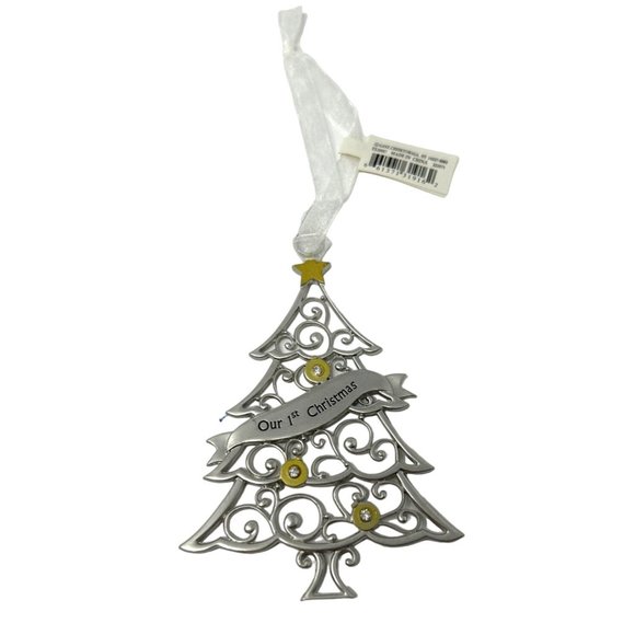 Ganz - Christmas Tree Ornament Engraved With‎ "Our 1st Christmas" - Picture 3 of 5